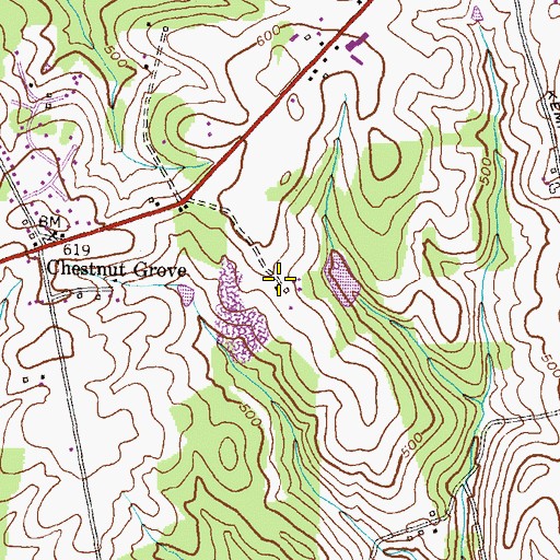 Topographic Map of Rhod-Ayr, MD