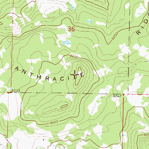 Topographic Map of Anthracite Ridge, CO
