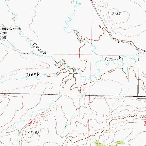 Topographic Map of Chimney Creek, CO