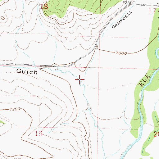 Topographic Map of Long Gulch, CO