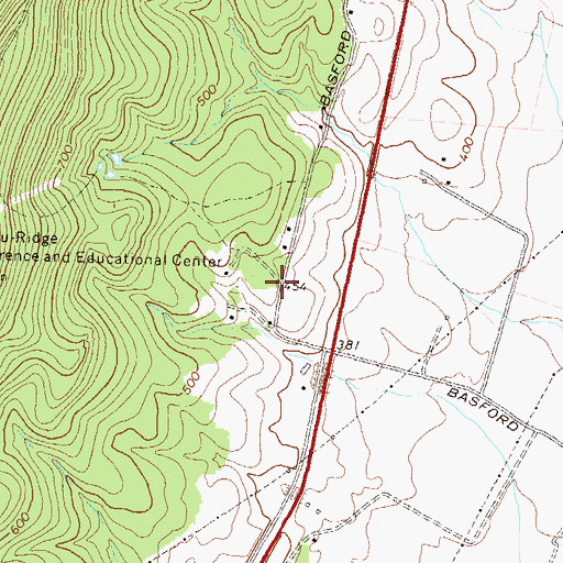 Topographic Map of Wilber Woods, MD