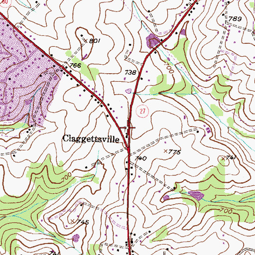Topographic Map of Montgomery United Methodist Church Cemetery, MD