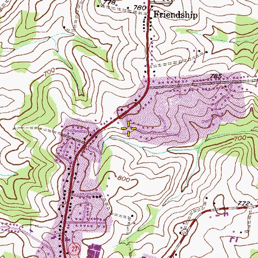 Topographic Map of Redeemer Lutheran Church, MD