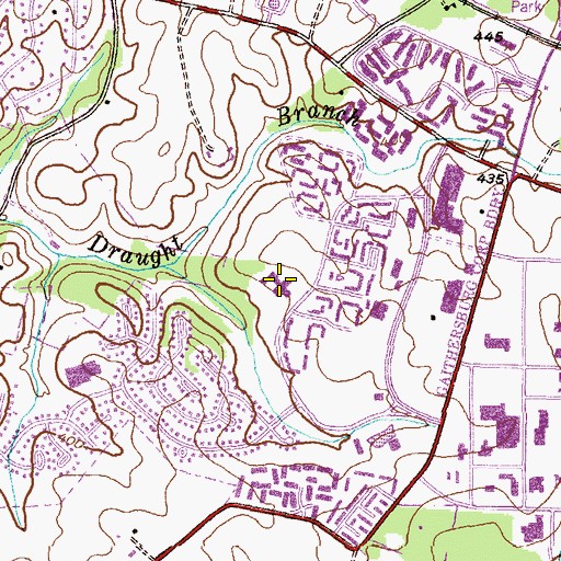 Topographic Map of Brown Station Elementary School, MD