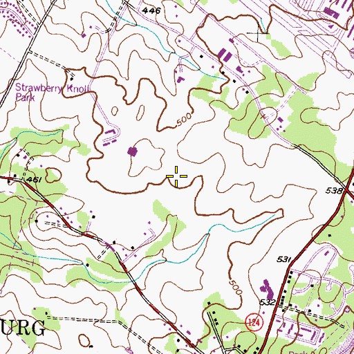 Topographic Map of Flower Hill Elementary School, MD