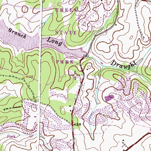 Topographic Map of Longdraft, MD