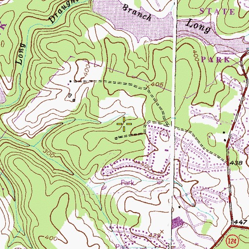 Topographic Map of Quince Orchard Valley, MD