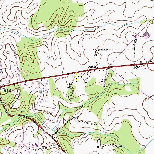 Topographic Map of Brookgrove Schools (historical), MD