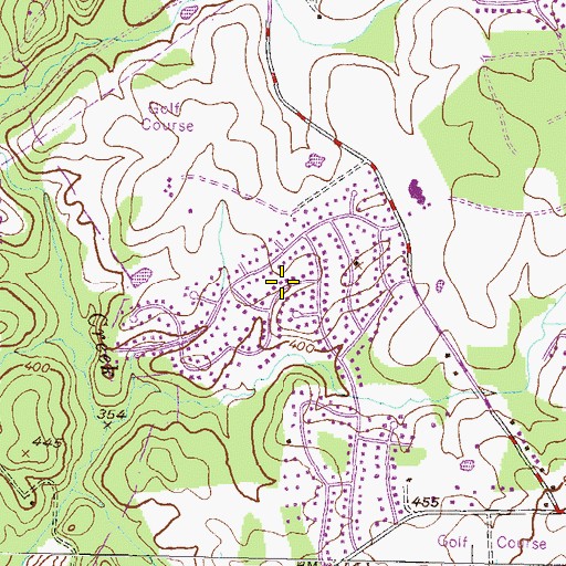 Topographic Map of Brookemanor Estates, MD