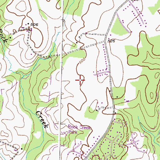 Topographic Map of Muncaster Manor Park, MD