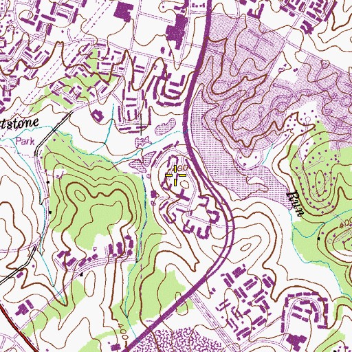 Topographic Map of Walkers Choice, MD