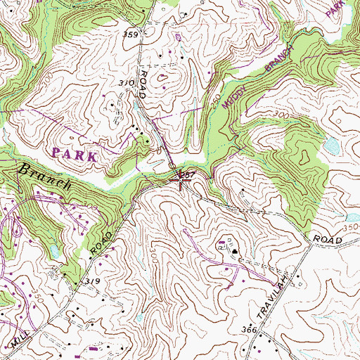 Topographic Map of North Potomac, MD