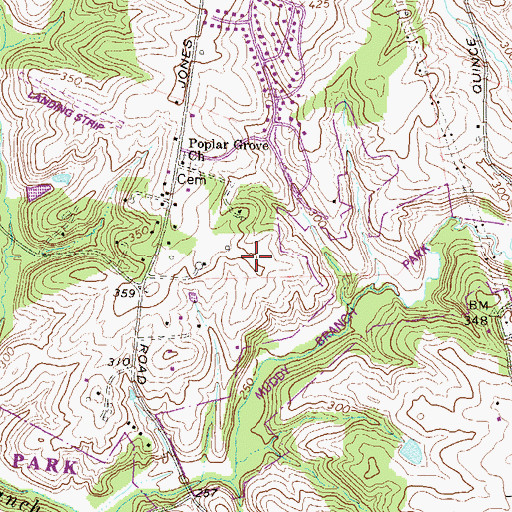 Topographic Map of Potomac Chase, MD