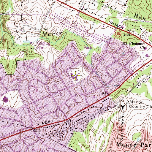 Topographic Map of Flower Valley Elementary School, MD