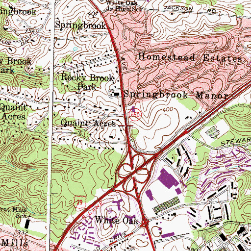 Topographic Map of Saint Stephen Lutheran Church, MD