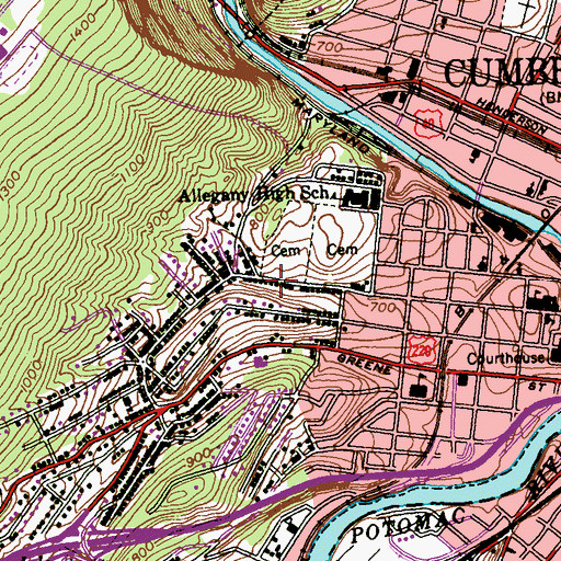 Topographic Map of Petnecostal Holiness Church, MD