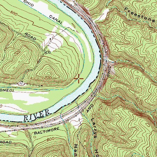 Topographic Map of Lock 60, MD