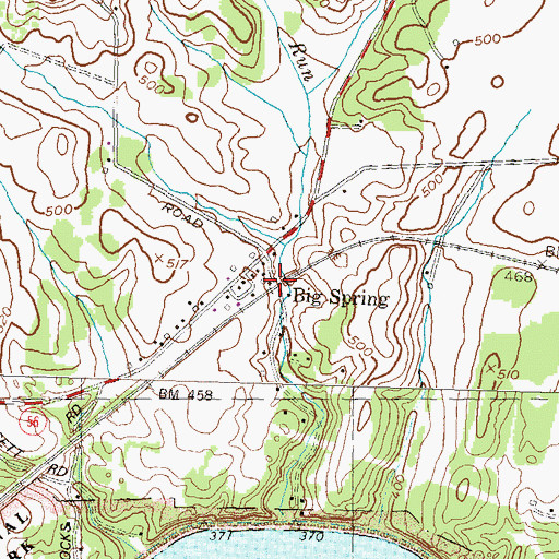 Topographic Map of Clear Spring Station (historical), MD