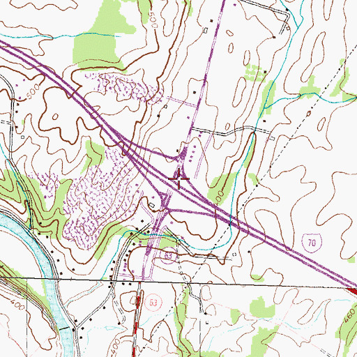 Topographic Map of Interchange 24, MD