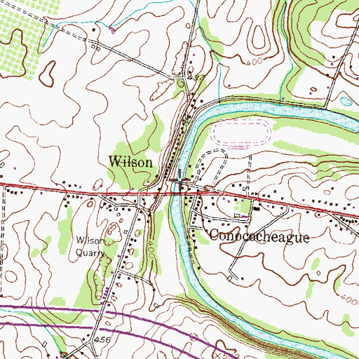 Topographic Map of Wilson Bridge, MD