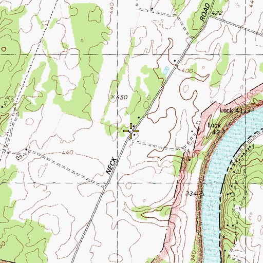 Topographic Map of Dellinger School (historical), MD