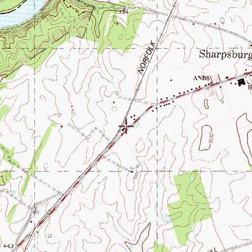 Topographic Map of Antietam Station, MD