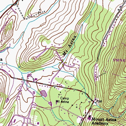Topographic Map of Crest Valley, MD