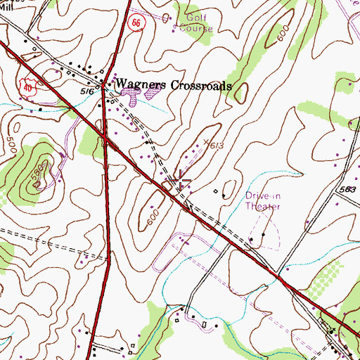 Topographic Map of Longview Estates, MD