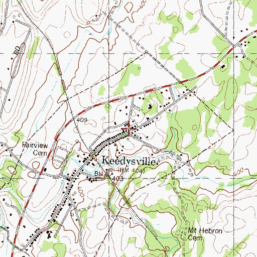 Topographic Map of Saint Pauls Evangelical Lutheran Church, MD
