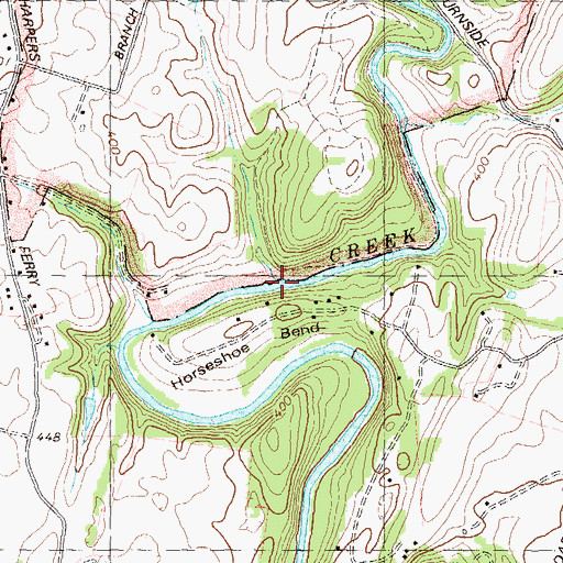 Topographic Map of Snavelys Ford, MD
