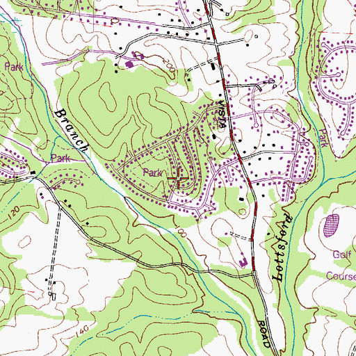 Topographic Map of Kagle Tract Recreation Center, MD