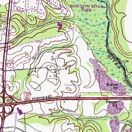 Topographic Map of University of Maryland Science and Technology Center, MD