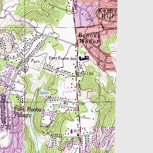 Topographic Map of New Glatz, MD