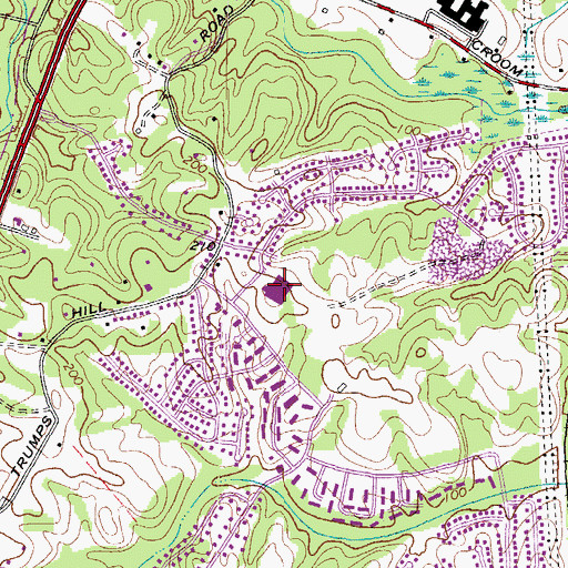 Topographic Map of Marlton Elementary School, MD