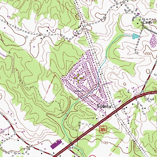 Topographic Map of Queensland, MD