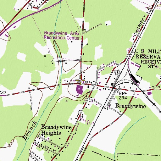 Topographic Map of Chapel of the Incarnation, MD