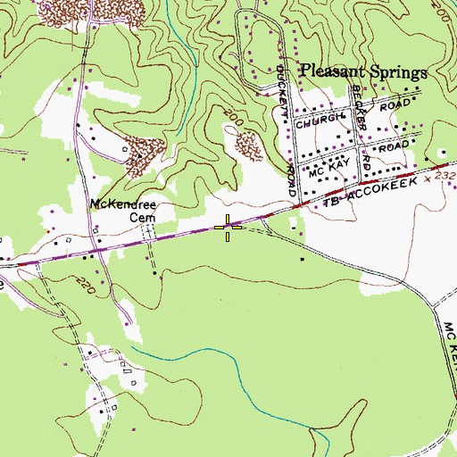Topographic Map of Fords Meeting House (historical), MD