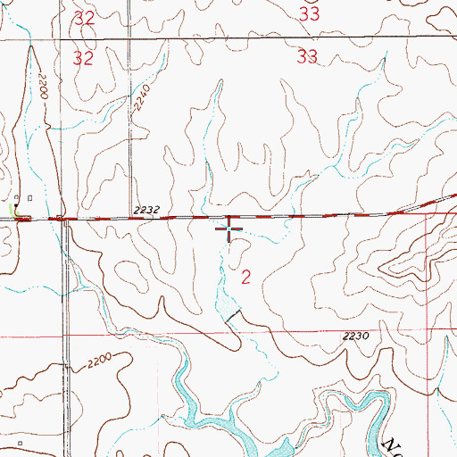 Topographic Map of Muriel Post Office (historical), MT