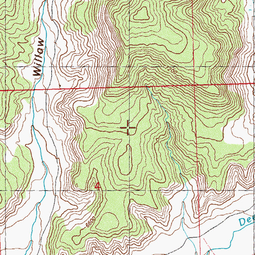 Topographic Map of Keystone Ranch, CO