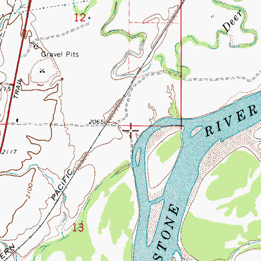 Topographic Map of Camp Porter (historical), MT