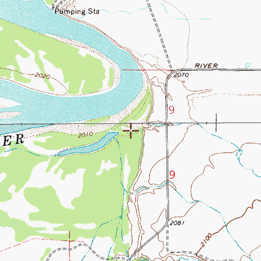 Topographic Map of Wards Coulee, MT
