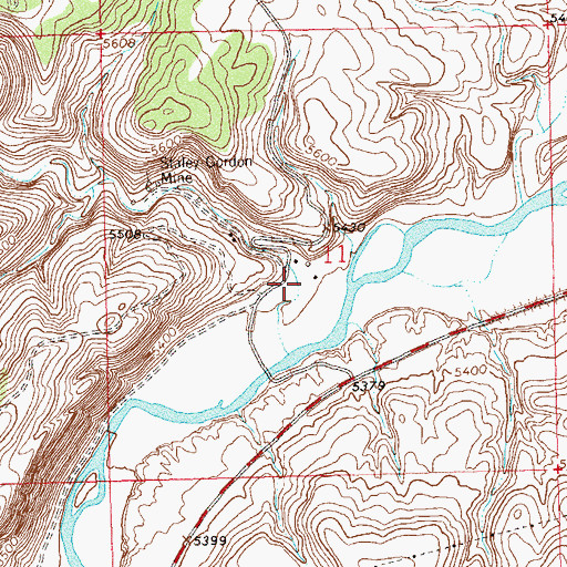 Topographic Map of Scullion Gulch, CO