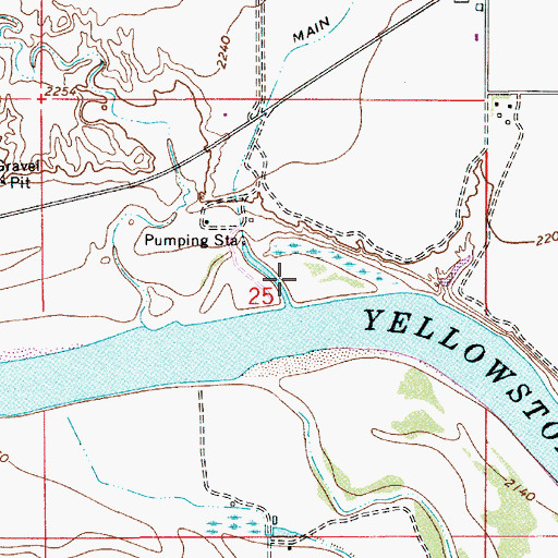 Topographic Map of Danton (historical), MT