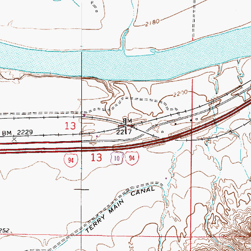 Topographic Map of Cato (historical), MT