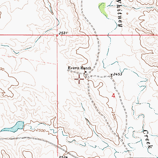 Topographic Map of Bar-G School (historical), MT