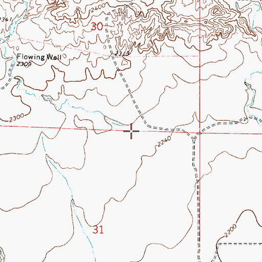 Topographic Map of Cameron Creek, MT