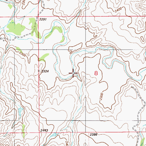 Topographic Map of Gulch Two, MT