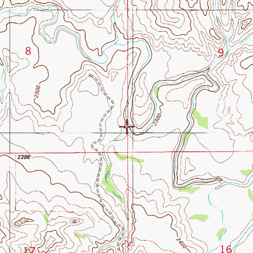Topographic Map of Gulch One, MT