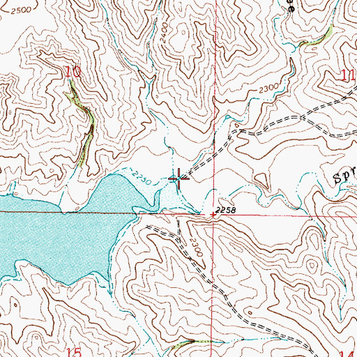 Topographic Map of Hay Coulee Post Office (historical), MT