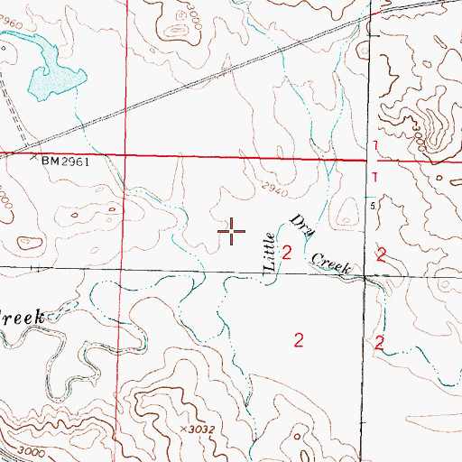Topographic Map of Chaldia Post Office (historical), MT